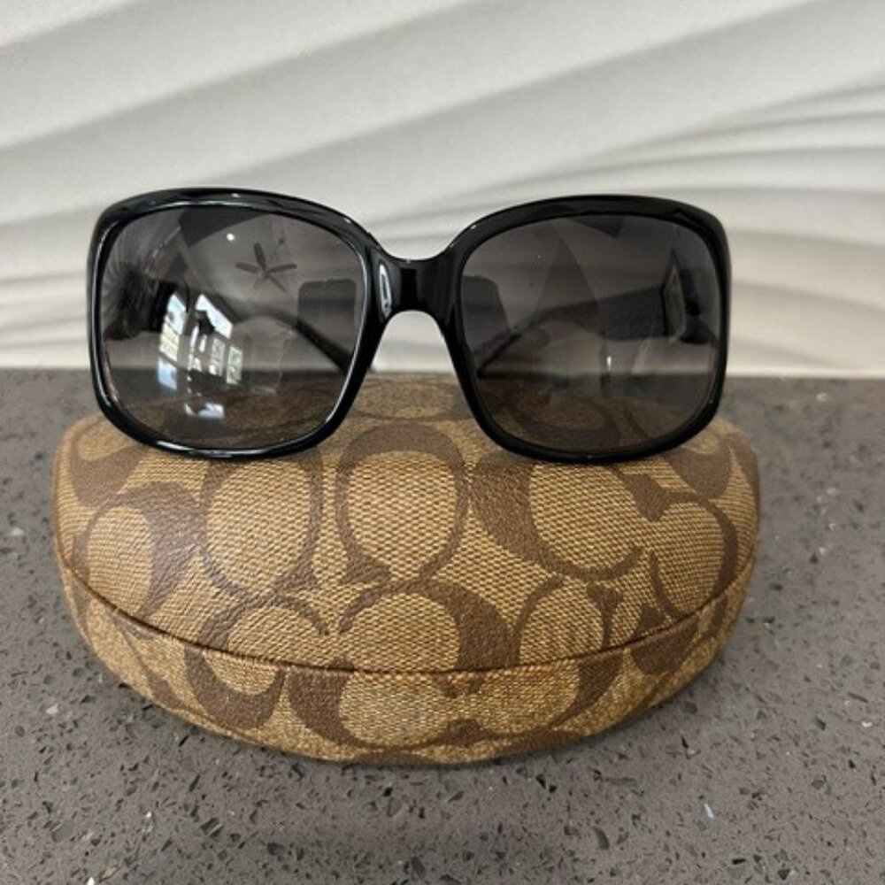 COACH WOMENS SUNGLASSES BELLE S461 BLACK